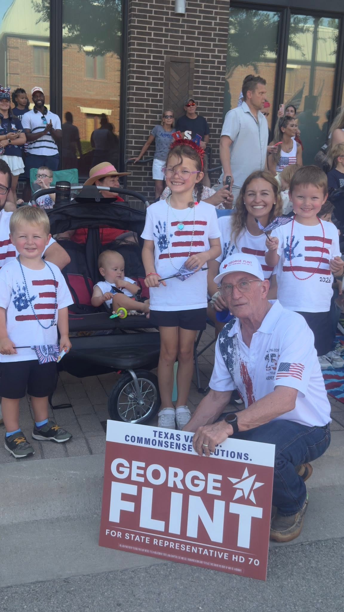 Collin County neighbors standing with George Flint